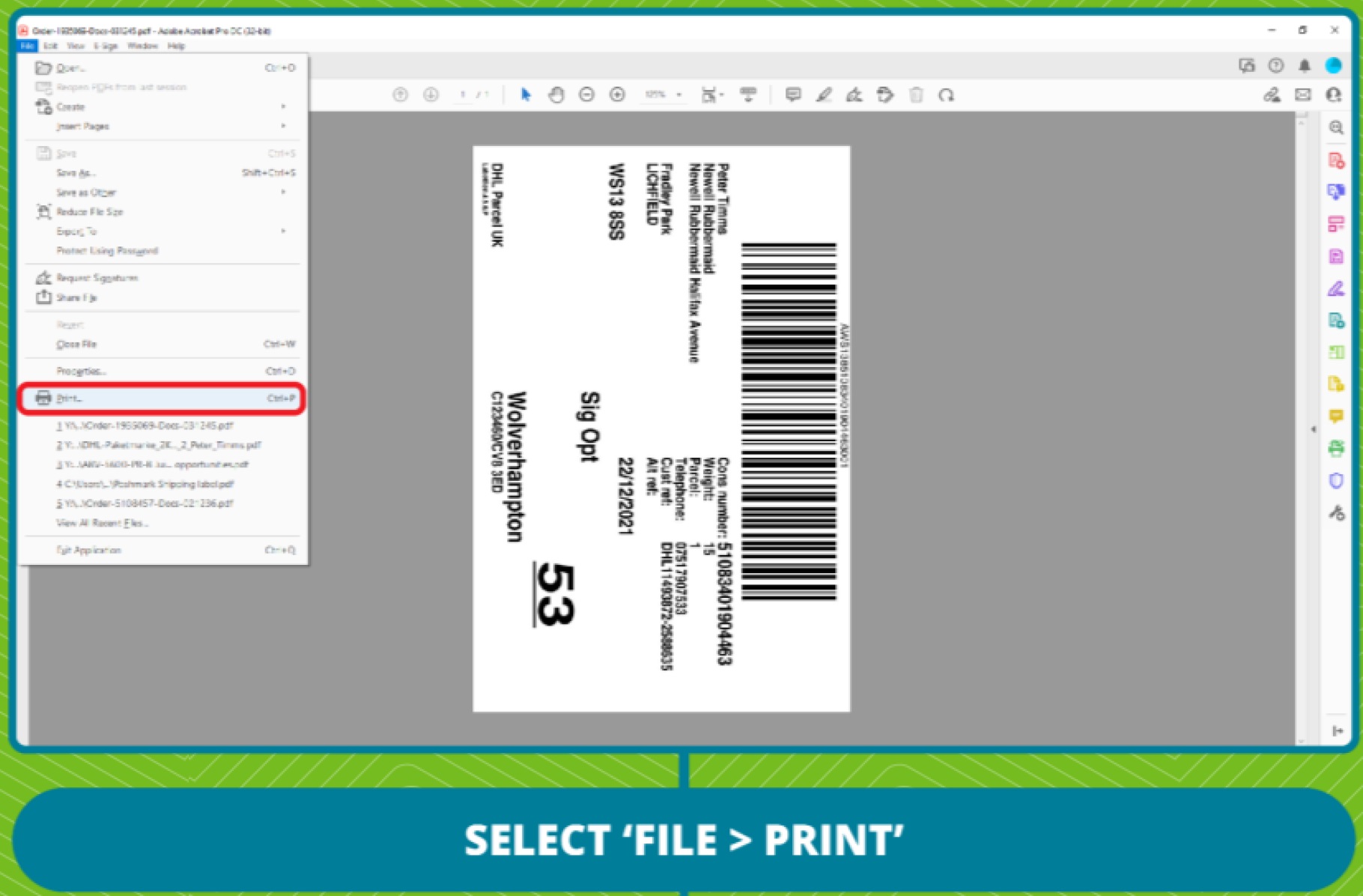 How do I print DHL Shipping Labels on a Dymo Labelwriter? Dymo