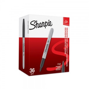 Sharpie Fine Black Permanent Pens (Box of 36)