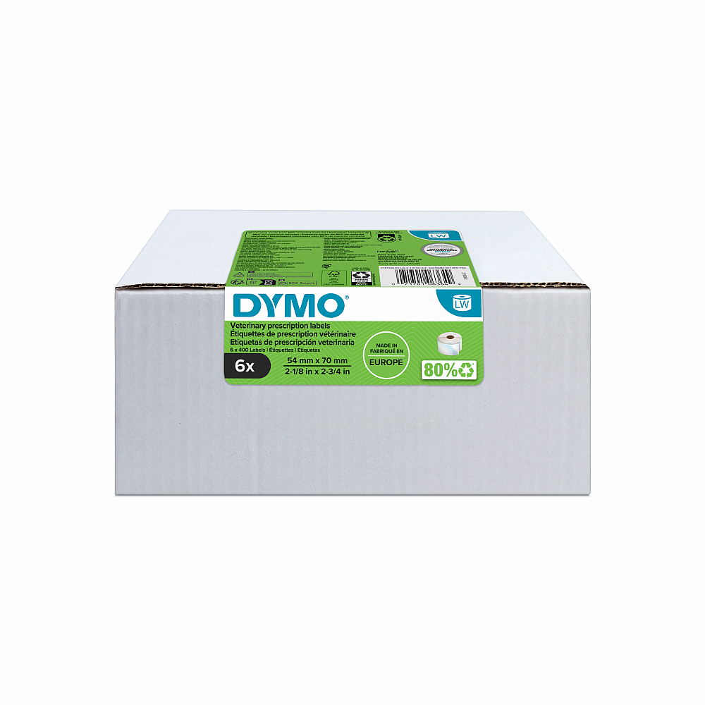 Dymo Veterinary Prescription Labels Bulk Saver (6 Rolls) - Best UK Prices