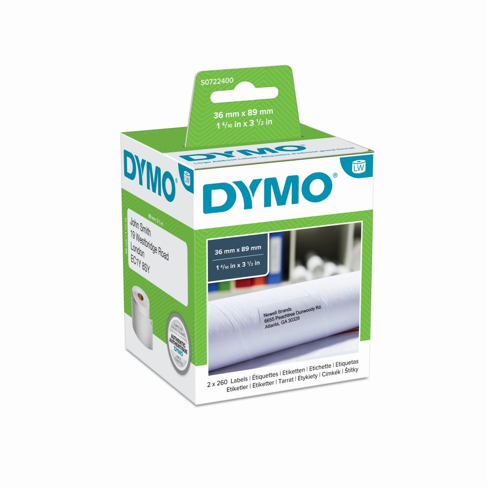 thumbnail image 2 of DYMO Relief Adhesive Labels – Black, Made In Italy – For Boxes, Mail, Cabinets, Intercoms 2 of 6
