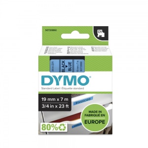 Dymo 45806 Black On Blue - 19mm