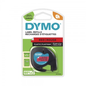 Dymo 91203 Red Plastic LetraTAG Tape