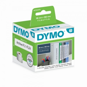 Dymo 99018 Small Lever Arch Labels (110 labels) - 38 x 190mm
