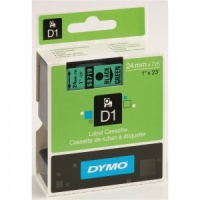 Dymo 53719 Black On Green - 24mm