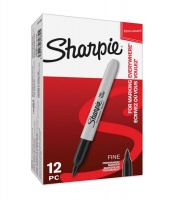 Sharpie Fine Black Pens (Box of 12)