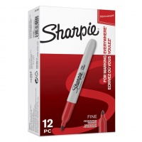 Sharpie Fine Red Pens (Box of 12)