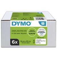 Dymo 99014 Bulk Saver (Pack of 6 Rolls) - 54 x 101mm