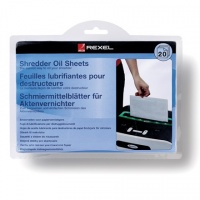 Rexel 2101949 Shredder Lubricant Sheets (Pack of 20)