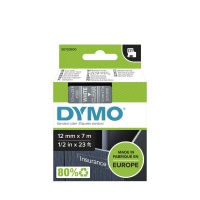Dymo 45020 White On Clear - 12mm