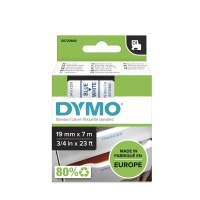 Dymo 45804 Blue On White - 19mm