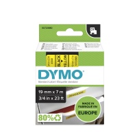 Dymo 45808 Black On Yellow - 19mm
