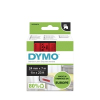 Dymo 53717 Black On Red - 24mm