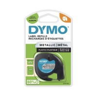 Dymo 91208 Metallic Silver LetraTAG Tape